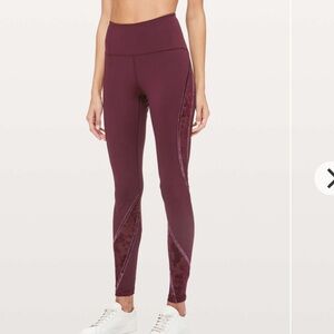 Lululemon Wunder Under High-Rise Tight Flocked 28"